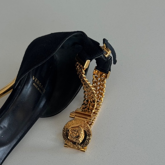 Suede leather Versace Heels - Picture 7 of 9